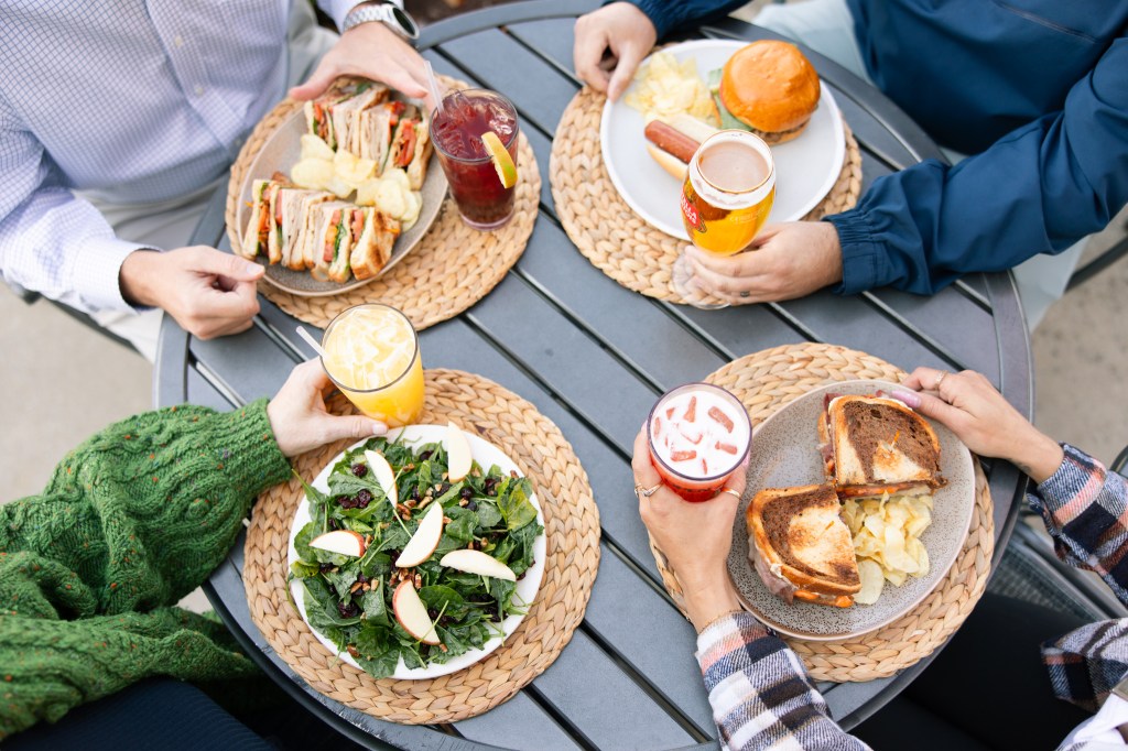 Table of 4 on the Sugar Beet Market Deck